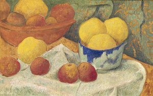 Apples with a Blue Dish, 1922